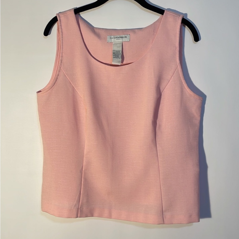 Sag Harbor sleeveless pink Tank Top Sz: 10